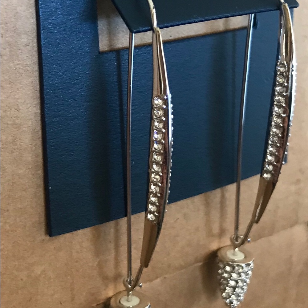 Cole Haan Pave Drop Earrings - Picture 4 of 4
